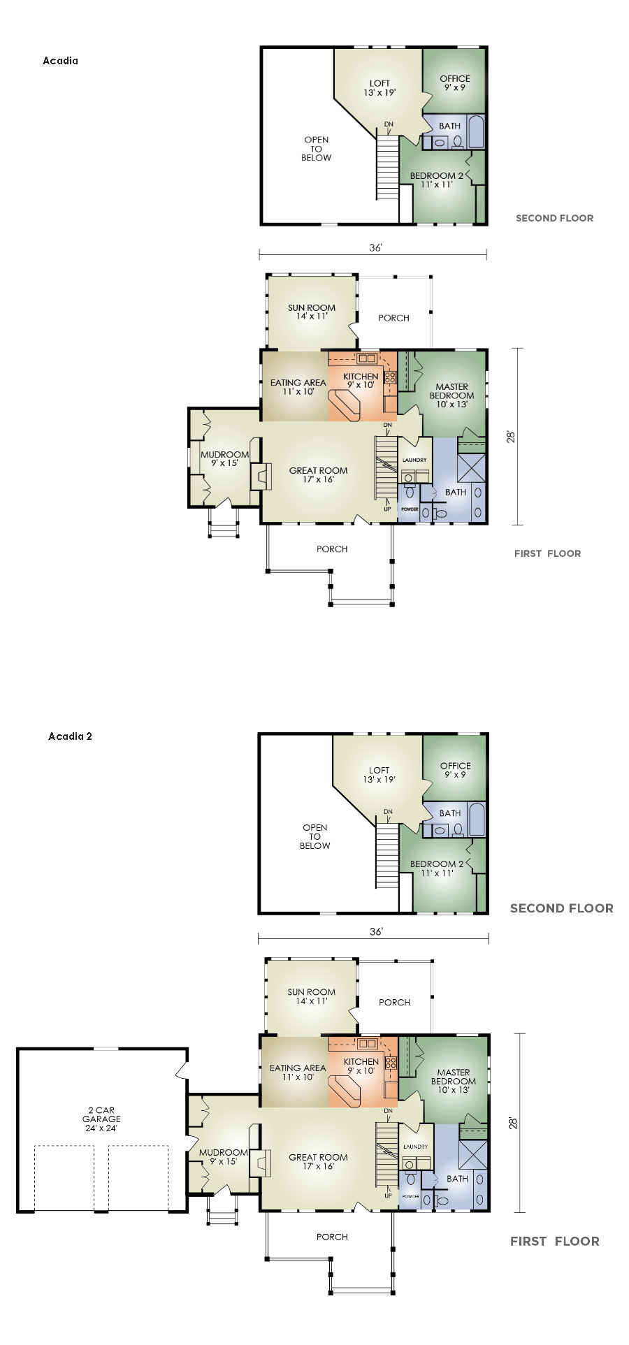 acadia log home floor plan from hochstetler log homes