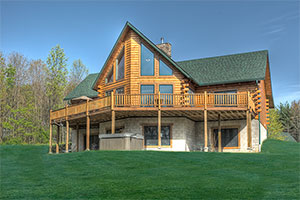 pleasant hill log home from Hochstetler Milling