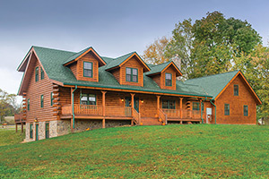 orchard view log home from Hochstetler Milling